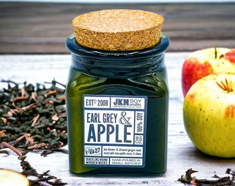 Earl Grey & Apple 8.5oz Soy Candle - Ampersand Collection
