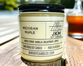 Michigan Maple 16oz Soy Candle - Michigan Collection