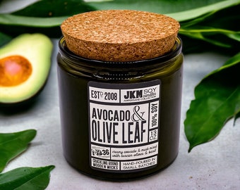 Avocado & Olive Leaf 13oz Soy Candle - Ampersand Collection