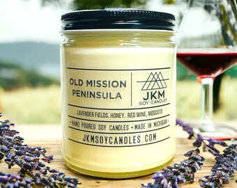 Old Mission Peninsula 9oz Soy Candle - Michigan Collection