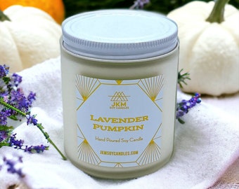 Lavender Pumpkin Soy Candle - Classic Collection