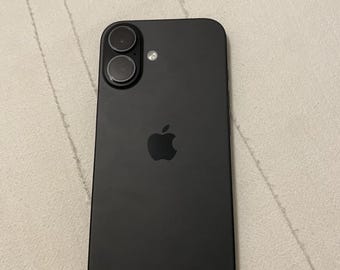 iPhone 16, US Version, 128GB, Black - Unlocked (Renewed)