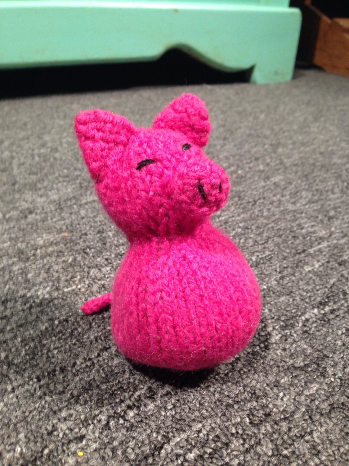 Pinky the Pig Cat Toy Etsy