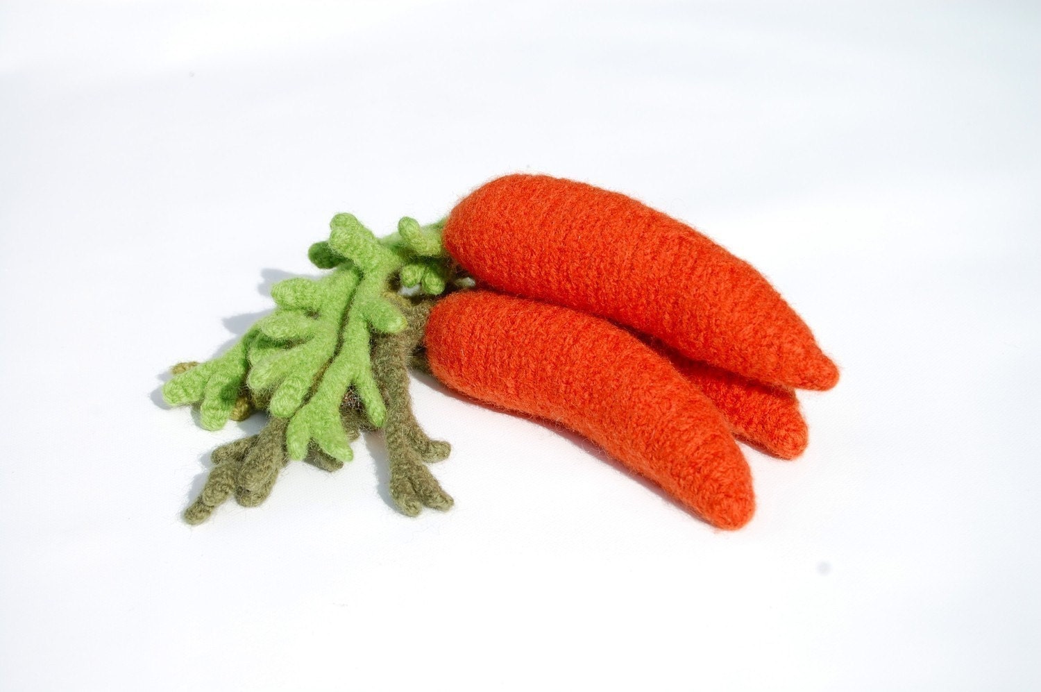 Carrot Cat Toy Hand Knit and Boil Felted with Organic Catnip | Etsy