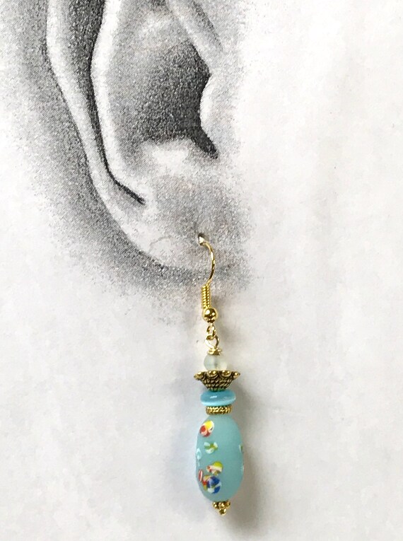 Perle De Verre Rare Tombo Dama Millefiori Japonaise - Œil De Libellule (Dragonfly Eye)