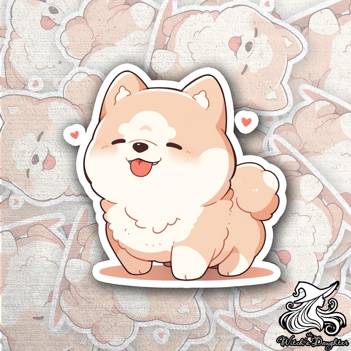 Kawaii Shiba Inu Vinyl Sticker | Waterproof Dog Lover Gift - Etsy