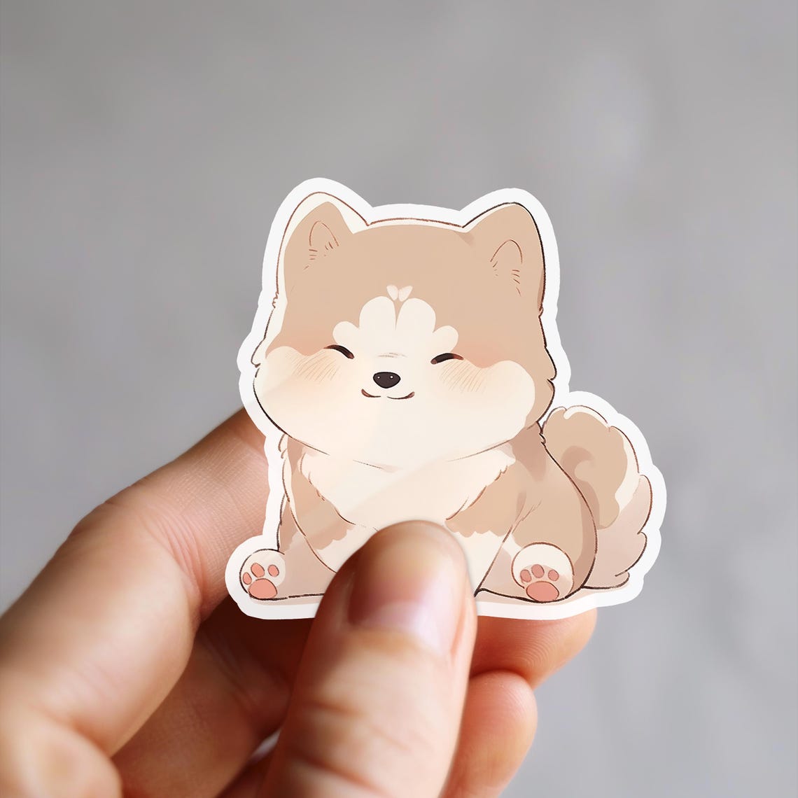 Kawaii Shiba Inu Sticker | Waterproof Vinyl Decal - Etsy