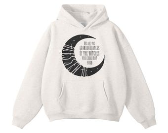 Sweat à capuche en polaire Moon Phase | Petites-filles de sorcières, cadeau de sorcière