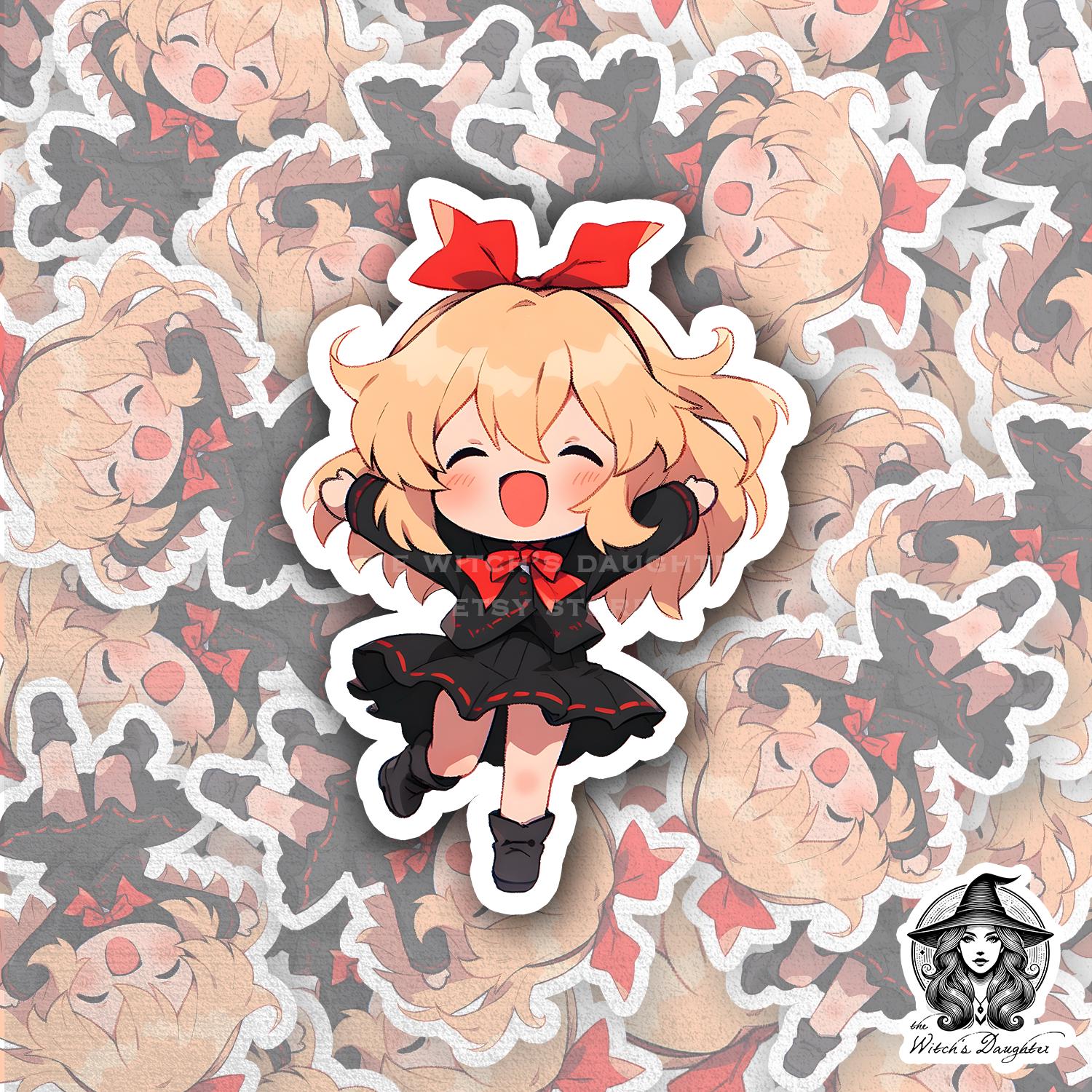Blonde anime sticker - Etsy België, image size:1500x1500