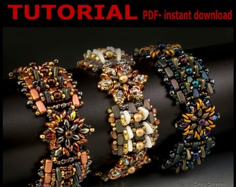 Shapeshifter Beadwoven Bracelet- PDF tutorial instant download