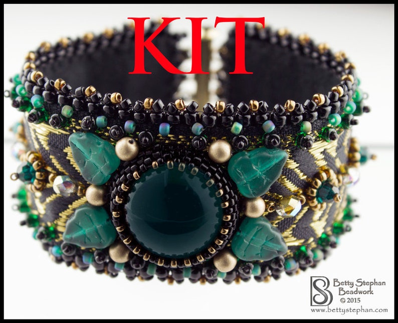 Totally Elegant Cuff Bracelet Kit green Etsy