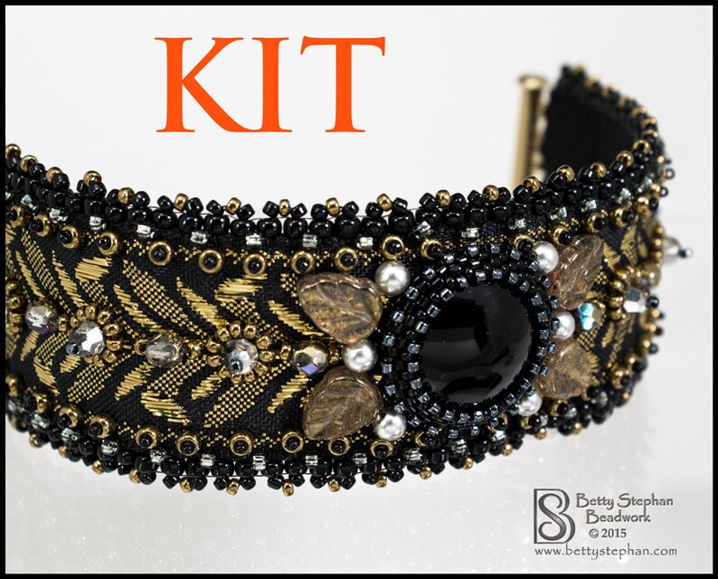 Totally Elegant Cuff Bracelet Kit black Etsy