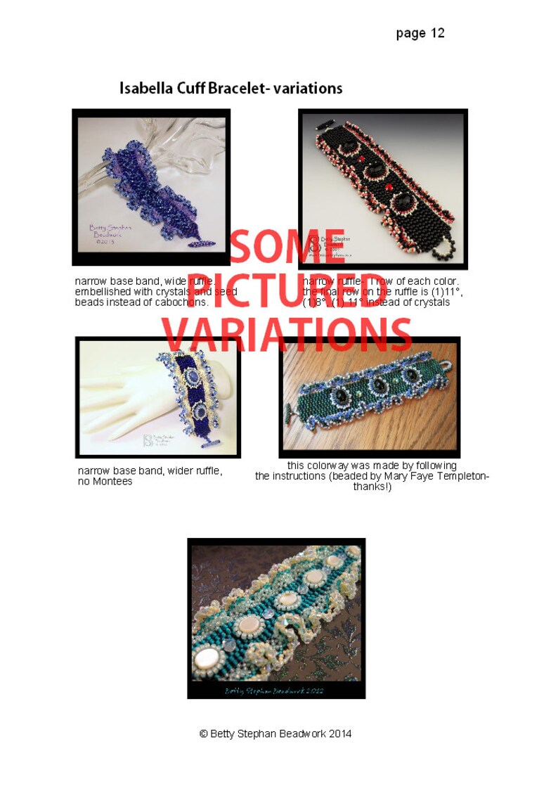 PDF Beading Tutorial for Isabella Cuff Bracelet intermediate image 4