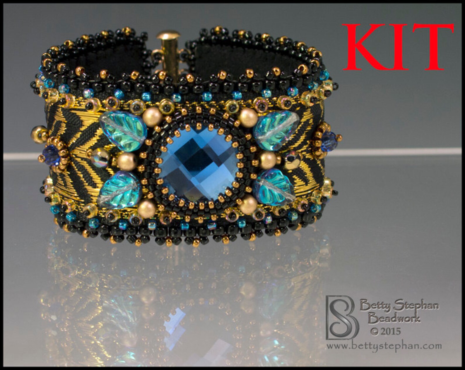 Totally Elegant Cuff Bracelet Kit Blue Etsy