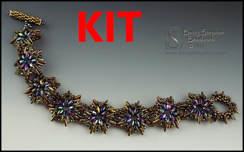 Try-a-tri Bead Gold Colors Beadwoven Bracelet Kit- Full Kit or Refill ...