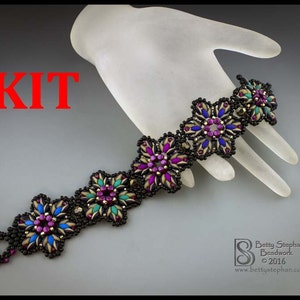 kit- Starburst Bracelet- multicolor- Beadwoven bracelet kit
