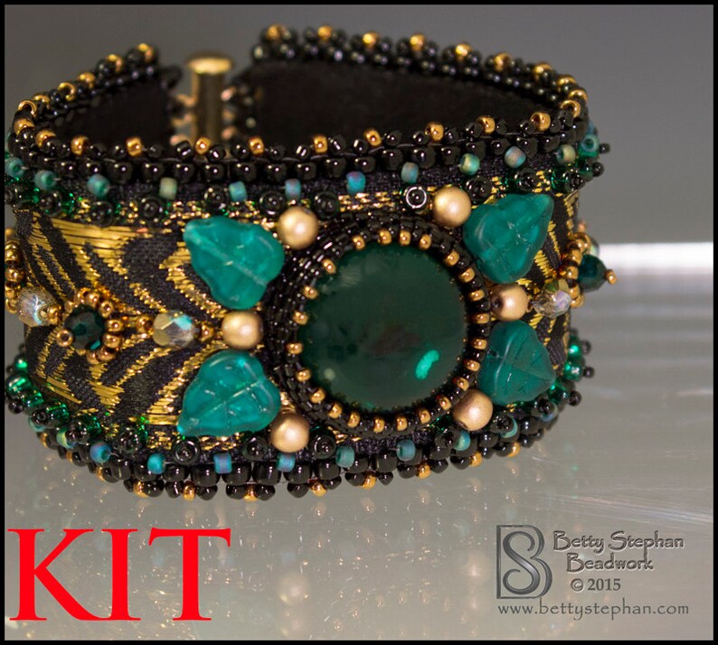 Totally Elegant Cuff Bracelet Kit green Etsy