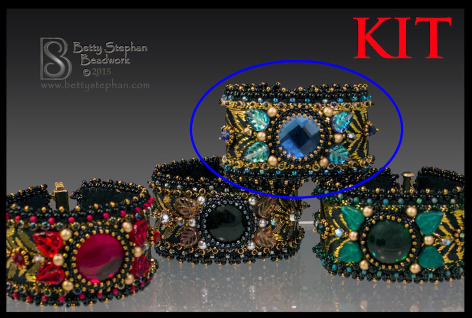 Totally Elegant Cuff Bracelet Kit Blue Etsy