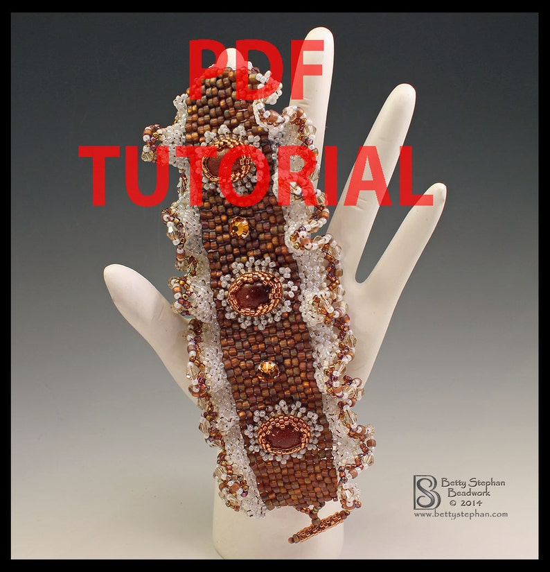 PDF Beading Tutorial for Isabella Cuff Bracelet intermediate image 1