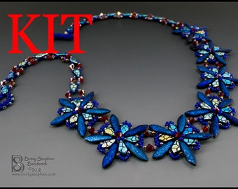 FAE Halskette Kit - dunkel blaue Farbgebung