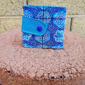 Cartera PG — Copos azules
