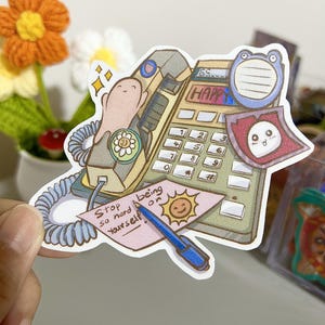 Telefoon || Workday Vibes-sticker || matsticker