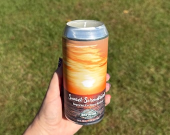 Ocean Wave Scented Beer Can Candle (Sunset Screwdriver)