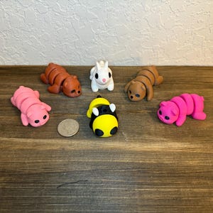 3D Printed Fidget Animals, Fidget Pets, Interactive Toys, Articulated ...