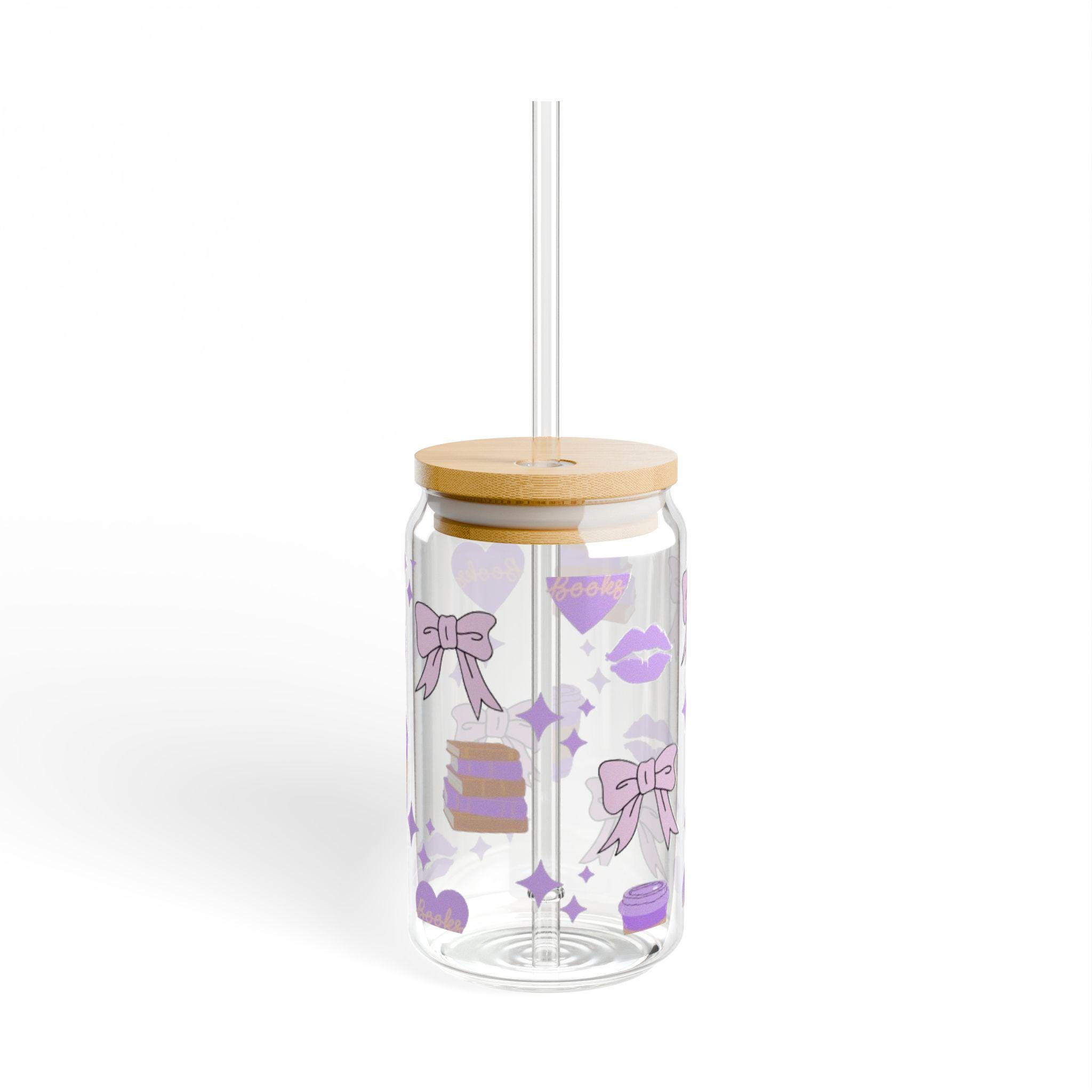 Book lovers Sipper Glass, 16oz - Trendy Drinkware for Parties, Gifts, and Everyday Use, Perfect for Celebrations and Home Decor - Thumbnail 3