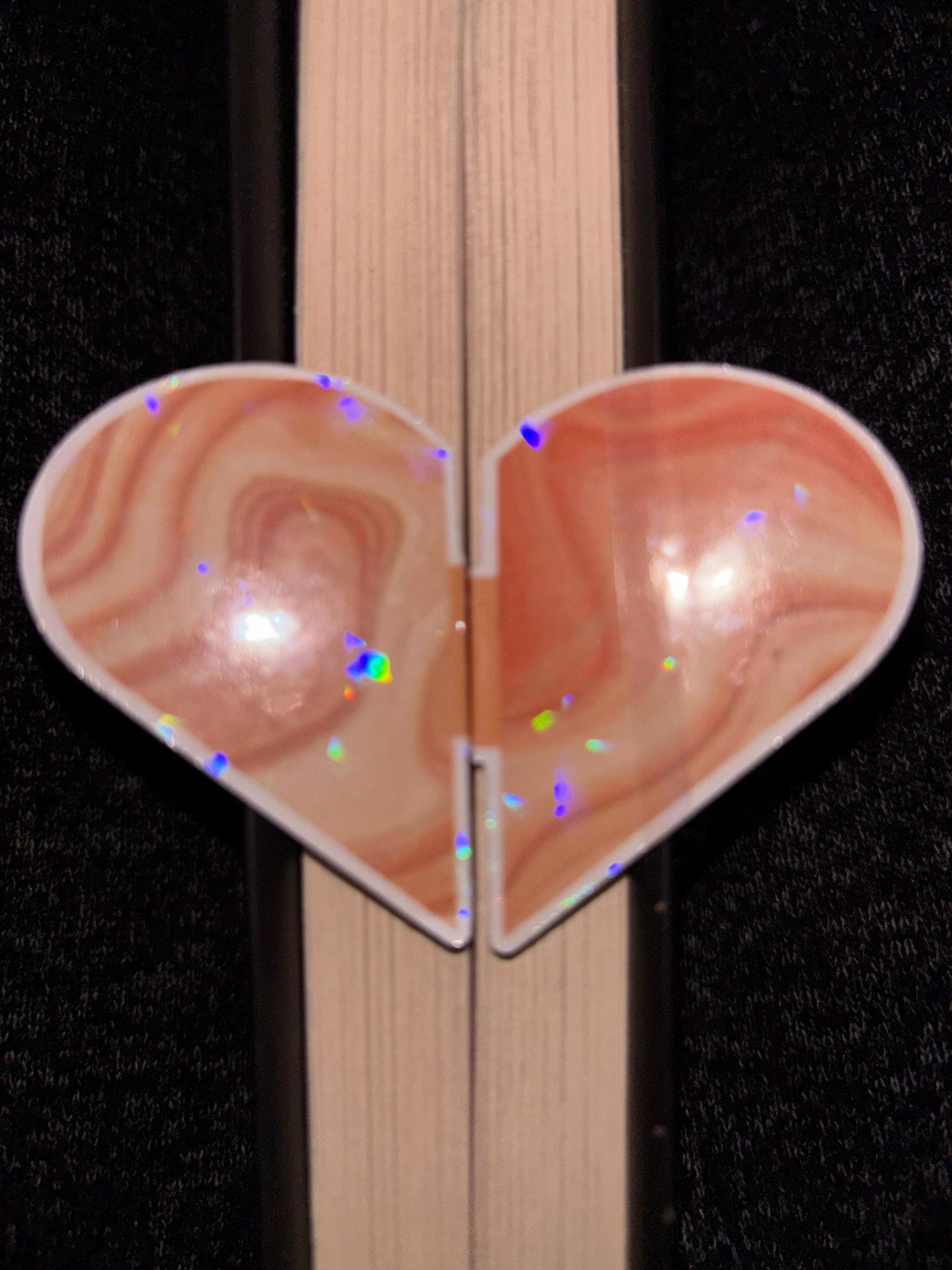 Waiting For The Plot Twist! | Pop-Up Marble Heart Bookmarks | Matte or Holographic | Pre-Scored Bookish Quote Page Savers - Thumbnail 2