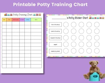 Printable Potty Training Sticker & Tracking Chart