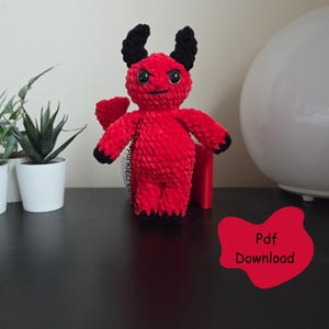 Crochet Devil Pattern – Devlin Amigurumi Plush (PDF Download)