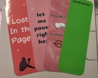 Marcadores, marcadores ingeniosos, marcadores sarcásticos, marcadores bonitos, regalo para amantes de los libros, paquete de marcadores, amantes de los libros
