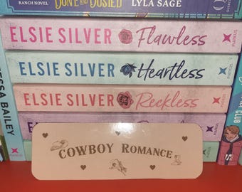 Cowboy Romance Bookmark, cowboy boots, one sided, cowboy romance, bookmark, cowboy romance era, cowgirl romance, bookish cowgirl, bookish