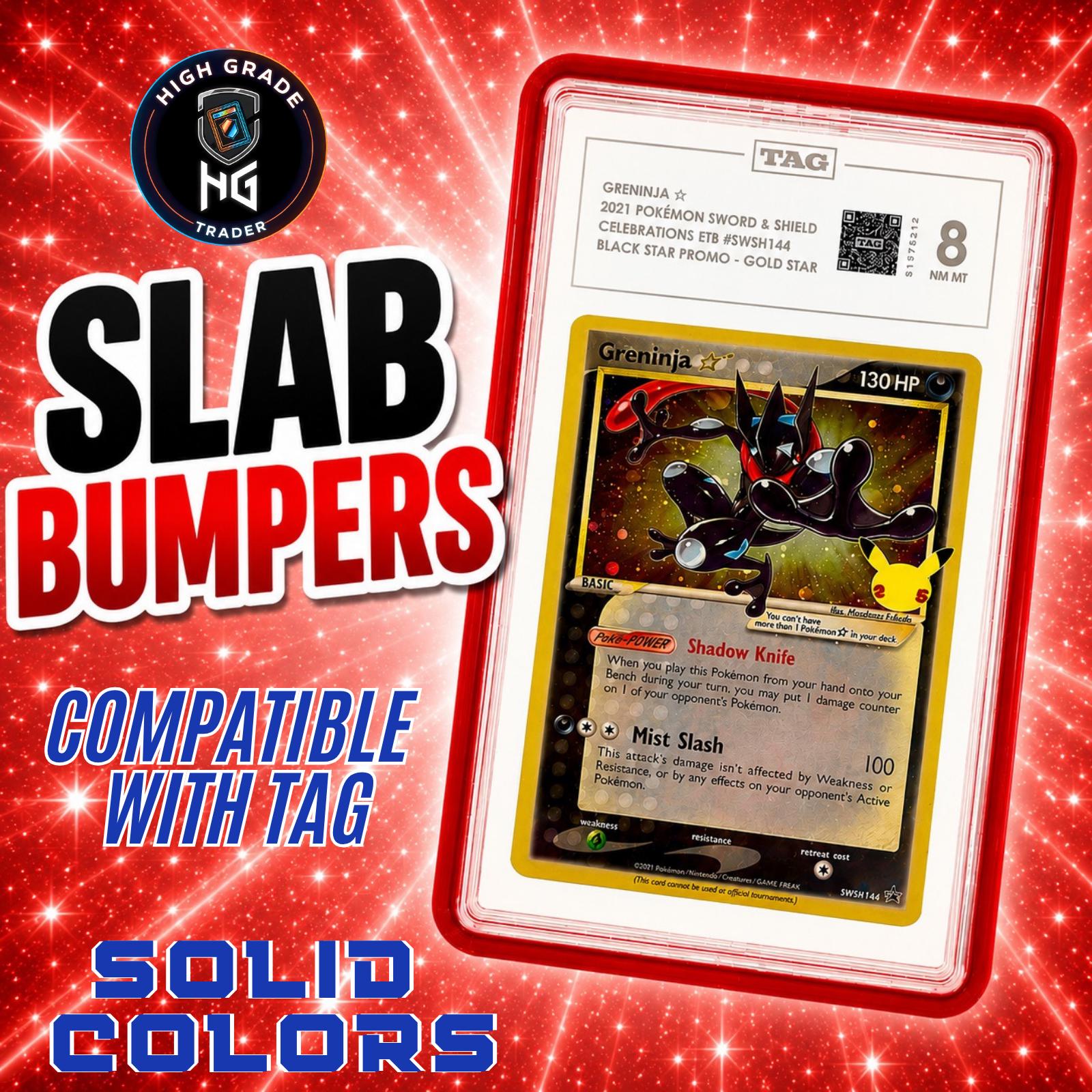 tag graded card bumper (10-Pack) SellCCG PSA Slab Shell Case Guard PSA, & CGC Metal Magnetic UV Protection Glass Display Box Protector (Black) : Toys & Games TAG Slab Protectors - Bumper
