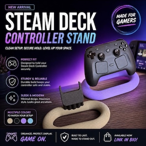 Steam Deck Controller Stand