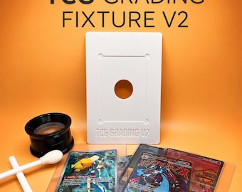 TCG and Sports Card Grading Centering Fixture — Protect Your Cards While Checking Centering!