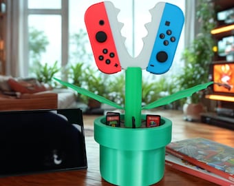 Soporte para Joy-Con de Piranha Plant, soporte para cartuchos de Nintendo Switch