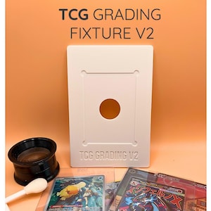TCG and Sports Card Grading Centering Fixture — Protect Your Cards While Checking Centering!