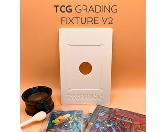 TCG and Sports Card Grading Centering Fixture — Protect Your Cards While Checking Centering!