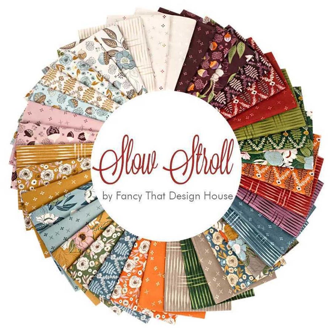 Slow Stroll Pattern Slow Stroll Jelly Roll 2 1/2 Inch Fabric Strips by Fancy That Design ...