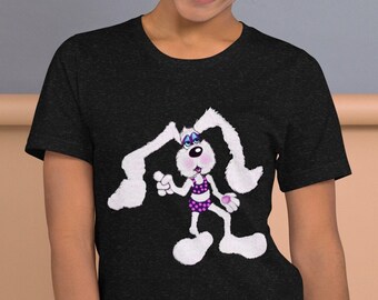 Inter galactic space bunny Unisex t-shirt
