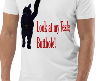 Snarky Cat Unisex organic cotton t-shirt