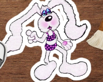 Space Bunny Bubble-free stickers