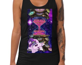 Intergalactic Space Bunny Guru Unisex Tank Top DTFlex Print