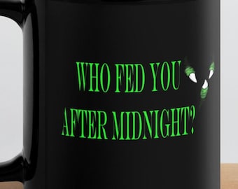 Fun Gremlin Black Glossy Mug
