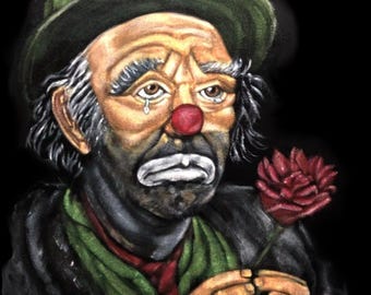 Emmett Kelley Sad Clown Tote Bag