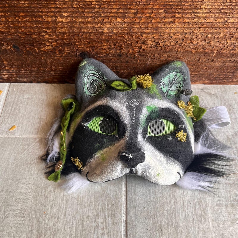 Therian Raccoon Mask - Etsy