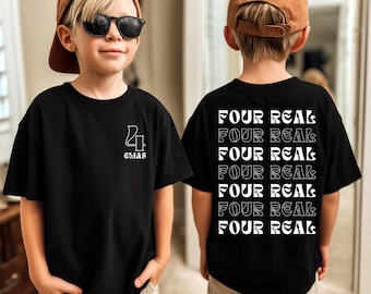 Personalizable children's T-shirt, birthday shirt 4 years, birthday shirt boys and girls, birthday outfit, T-shirt for birthday child