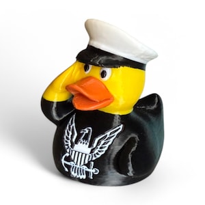 Navy Duck – Patriotic & Nautical 3D Printed Duck Collectible | Gift for Vets!
